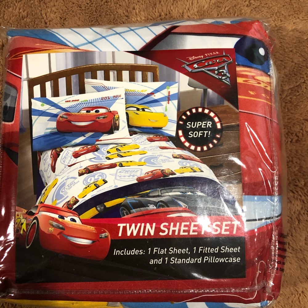 Twin size Lightning McQueen sheet set